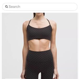 lululemon athletica Black Polka Dot Sports Bra